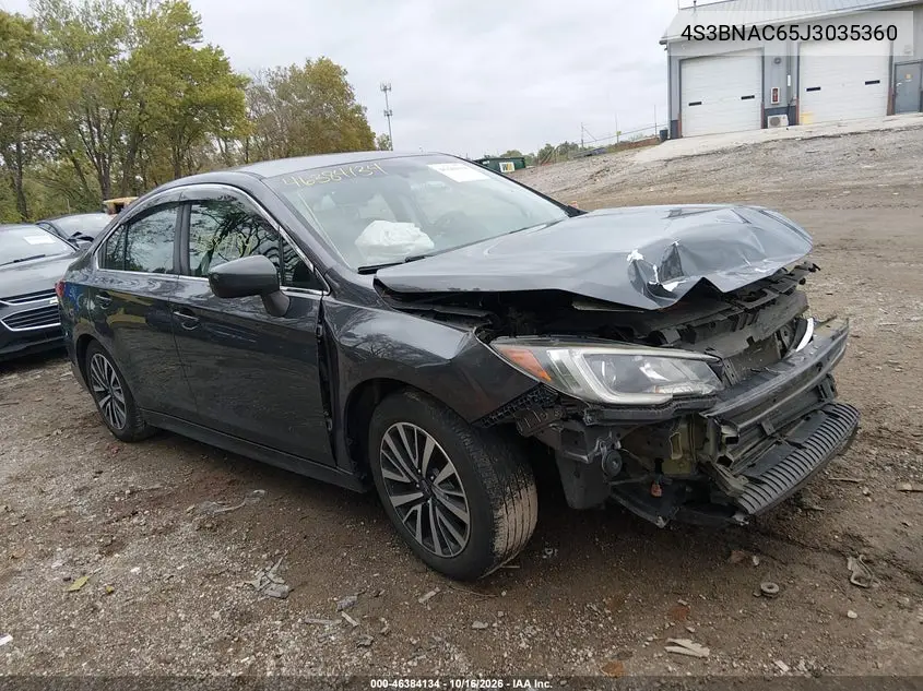 SUBARU LEGACY 2018, VIN 4S3BNAC65J3035360