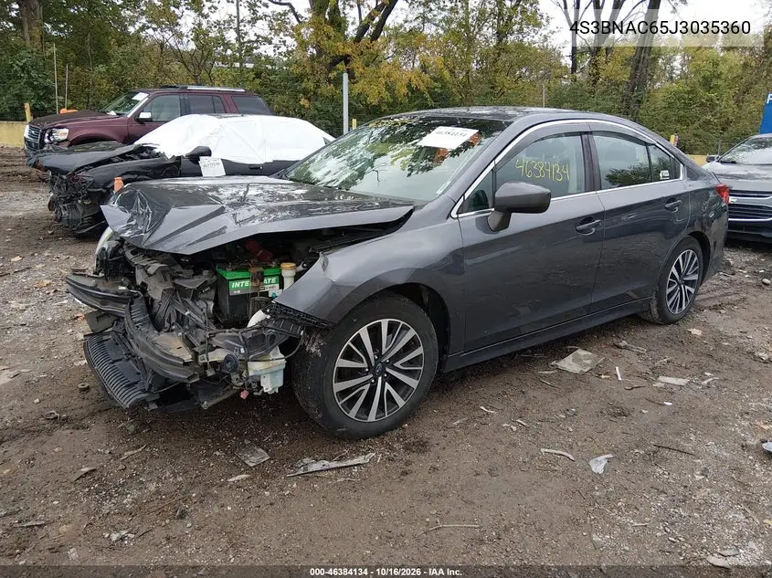2018 SUBARU LEGACY VIN 4S3BNAC65J3035360 — фото 2