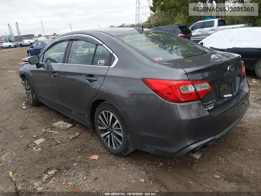 2018 SUBARU LEGACY VIN 4S3BNAC65J3035360 — фото 3