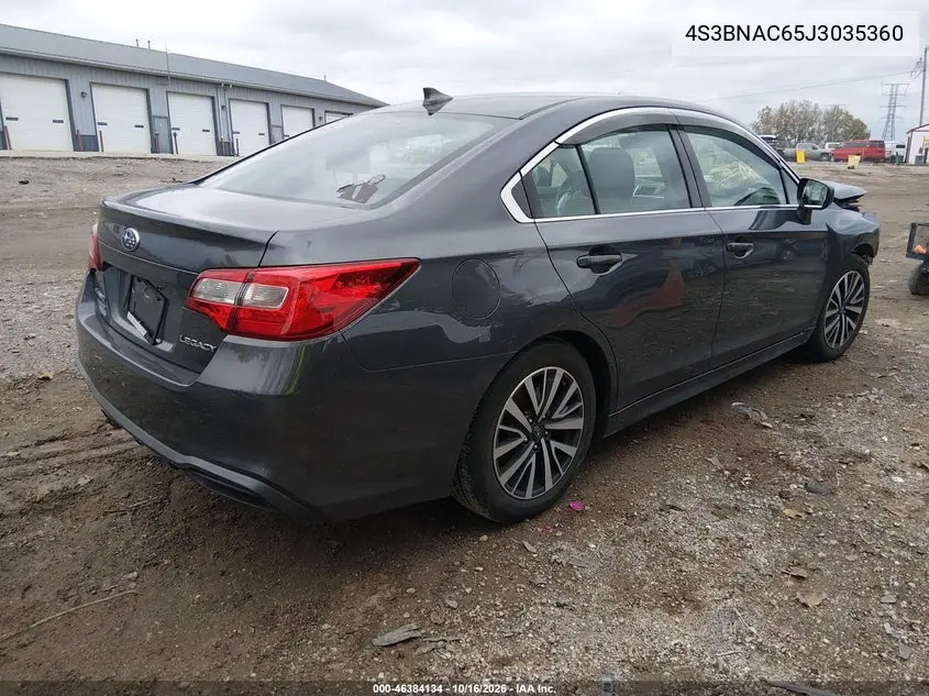 2018 SUBARU LEGACY VIN 4S3BNAC65J3035360 — фото 4