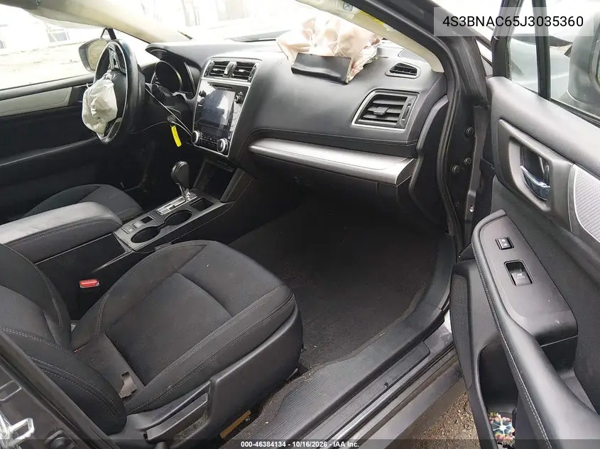 2018 SUBARU LEGACY VIN 4S3BNAC65J3035360 — фото 5