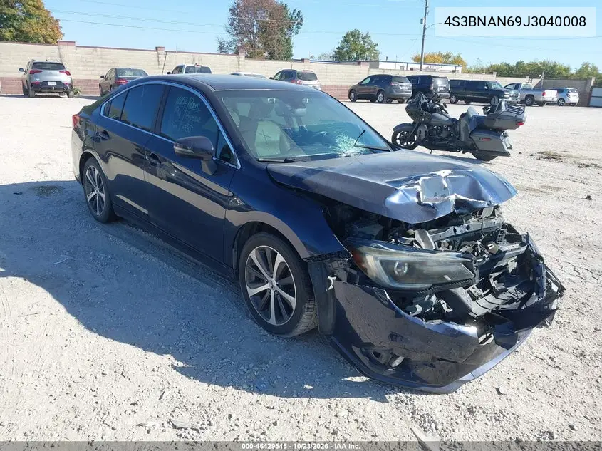 SUBARU LEGACY 2018, VIN 4S3BNAN69J3040008