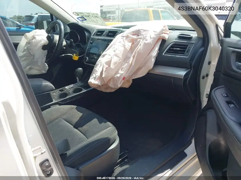 2019 SUBARU LEGACY VIN 4S3BNAF60K3040320 — фото 5