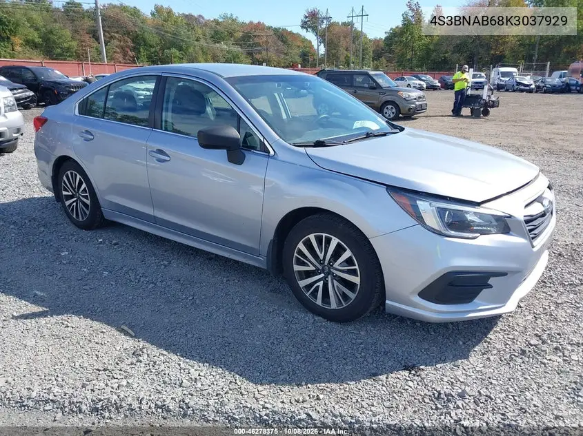 SUBARU LEGACY 2019, VIN 4S3BNAB68K3037929