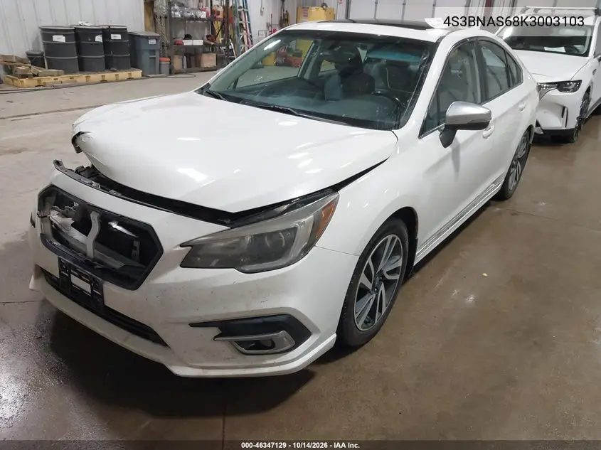 2019 SUBARU LEGACY VIN 4S3BNAS68K3003103 — фото 2