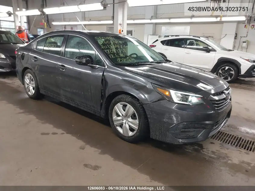 SUBARU LEGACY 2020, VIN 4S3BWDA69L3023751