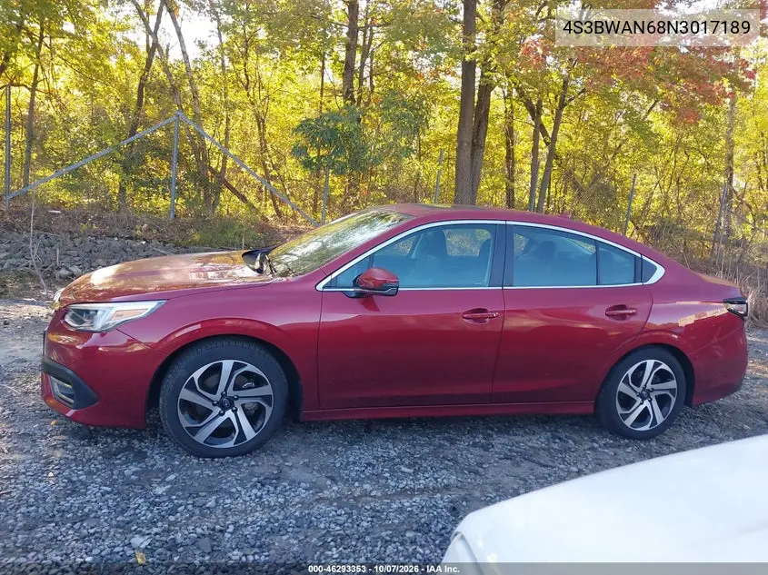 2022 SUBARU LEGACY VIN 4S3BWAN68N3017189 — фото 14