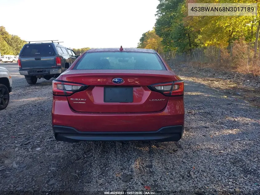 2022 SUBARU LEGACY VIN 4S3BWAN68N3017189 — фото 16