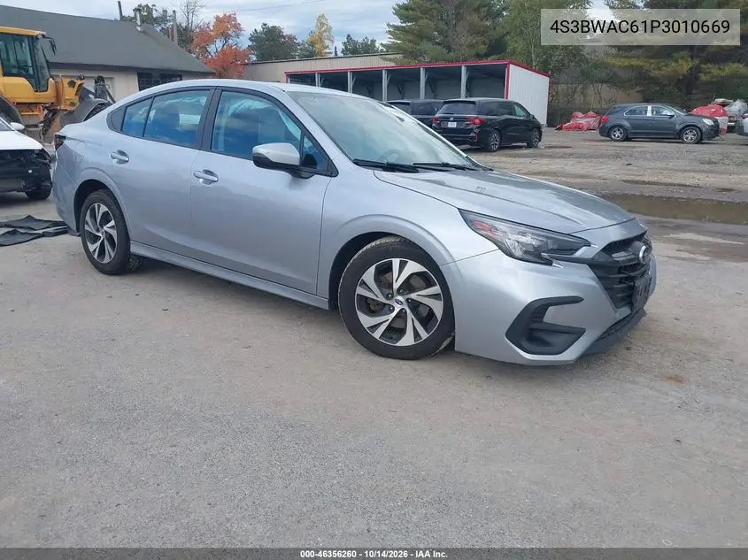 SUBARU LEGACY 2023, VIN 4S3BWAC61P3010669
