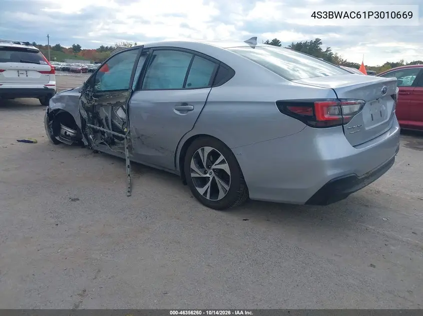 2023 SUBARU LEGACY VIN 4S3BWAC61P3010669 — фото 3