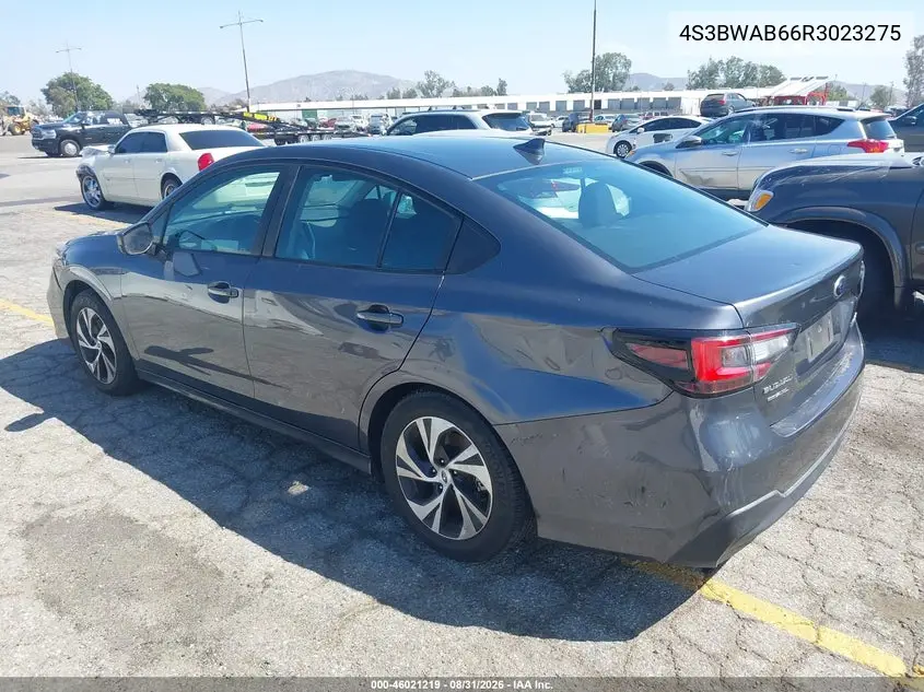 2024 SUBARU LEGACY VIN 4S3BWAB66R3023275 — фото 3