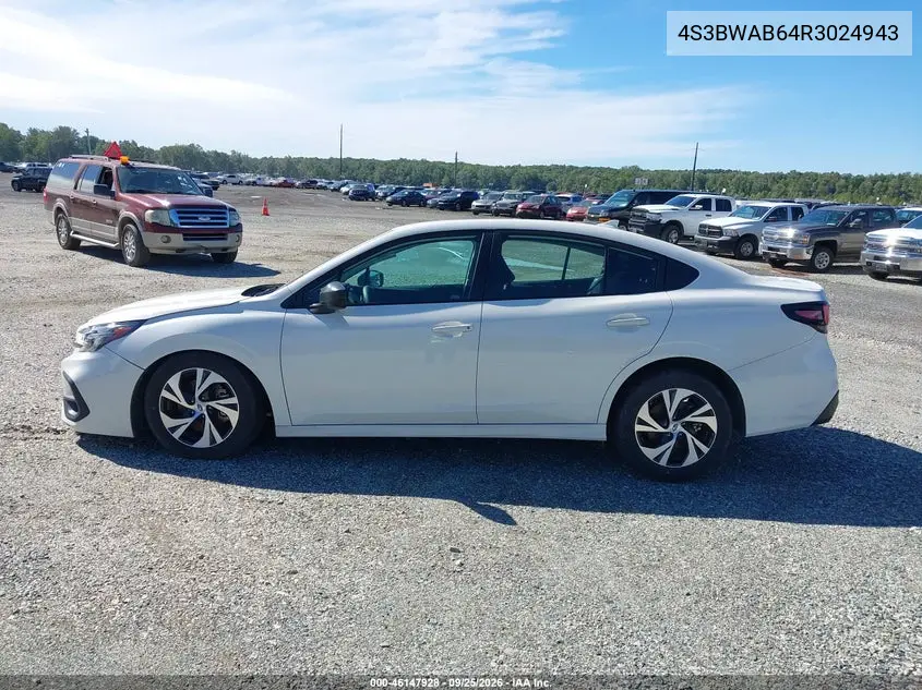 2024 SUBARU LEGACY VIN 4S3BWAB64R3024943 — фото 20