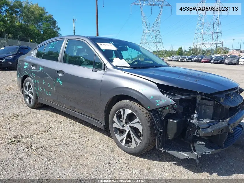SUBARU LEGACY 2025, VIN 4S3BWAD69S3023113