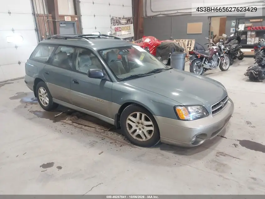 SUBARU OUTBACK 2002, VIN 4S3BH665627623429