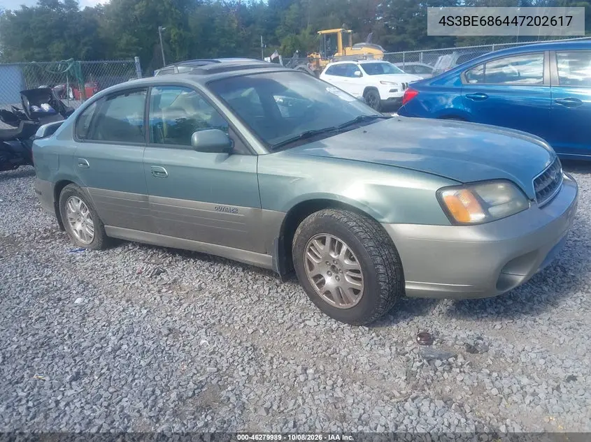 SUBARU OUTBACK 2004, VIN 4S3BE686447202617