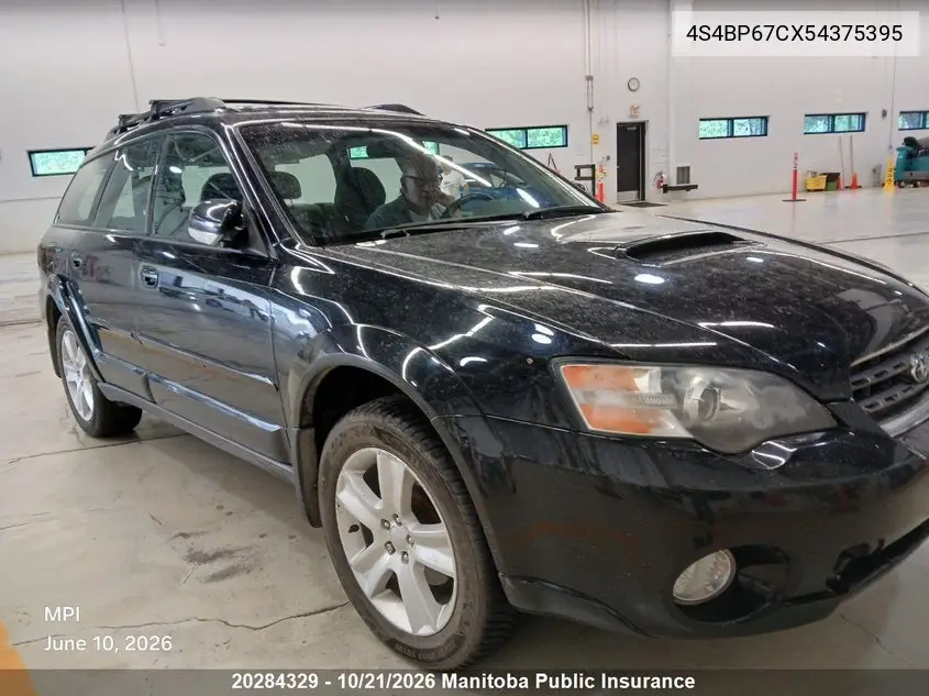 SUBARU OUTBACK 2005, VIN 4S4BP67CX54375395
