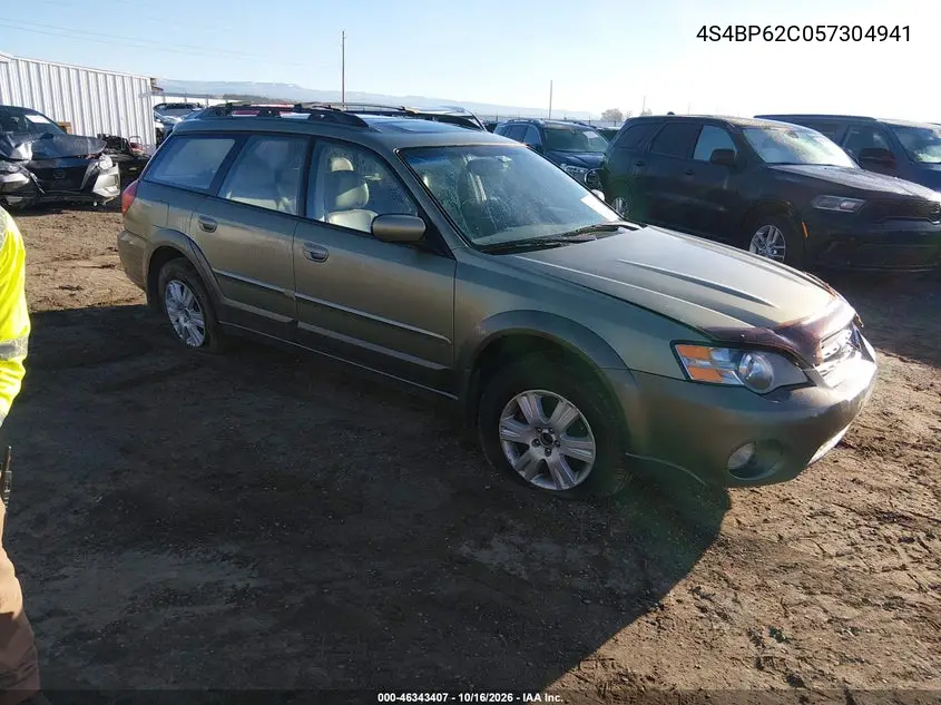 SUBARU OUTBACK 2005, VIN 4S4BP62C057304941