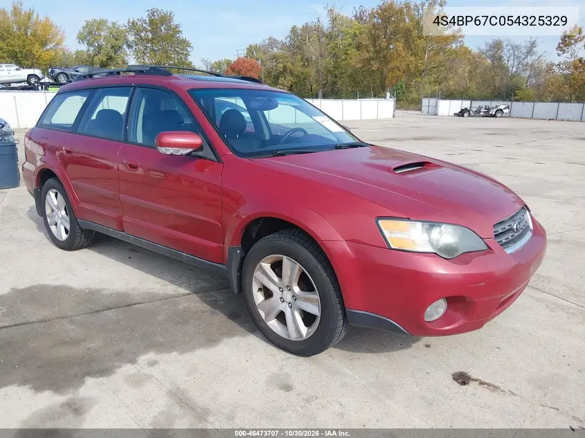 SUBARU OUTBACK 2005, VIN 4S4BP67C054325329