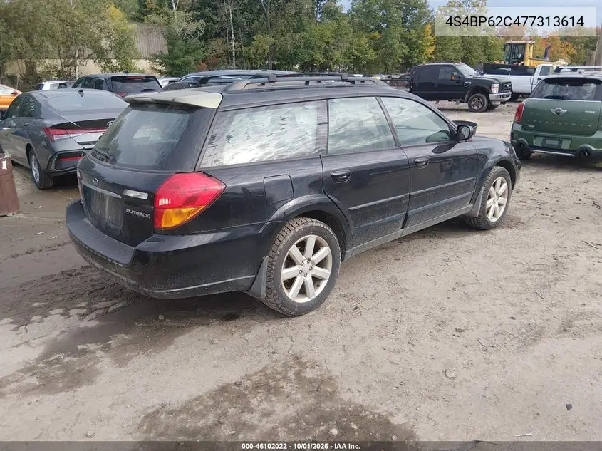 2007 SUBARU OUTBACK VIN 4S4BP62C477313614 — фото 4