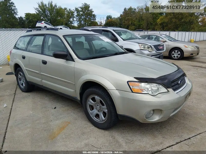 SUBARU OUTBACK 2007, VIN 4S4BP61CX77328913