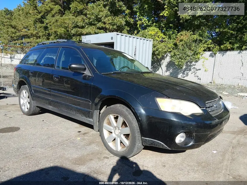 SUBARU OUTBACK 2007, VIN 4S4BP62C077327736