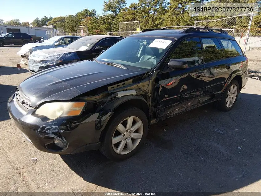 2007 SUBARU OUTBACK VIN 4S4BP62C077327736 — фото 2