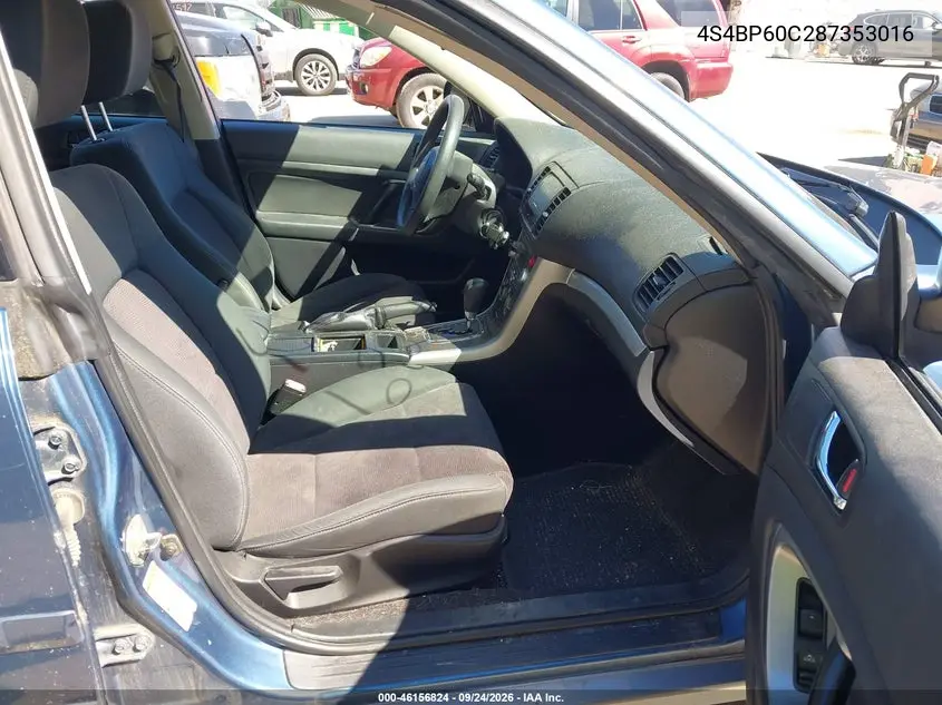 2008 SUBARU OUTBACK VIN 4S4BP60C287353016 — фото 5