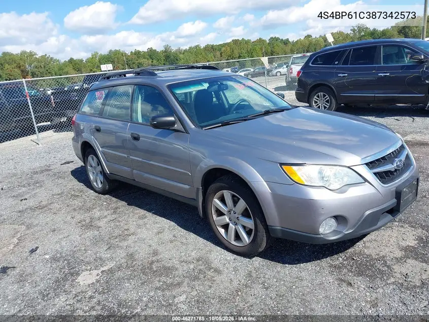 SUBARU OUTBACK 2008, VIN 4S4BP61C387342573