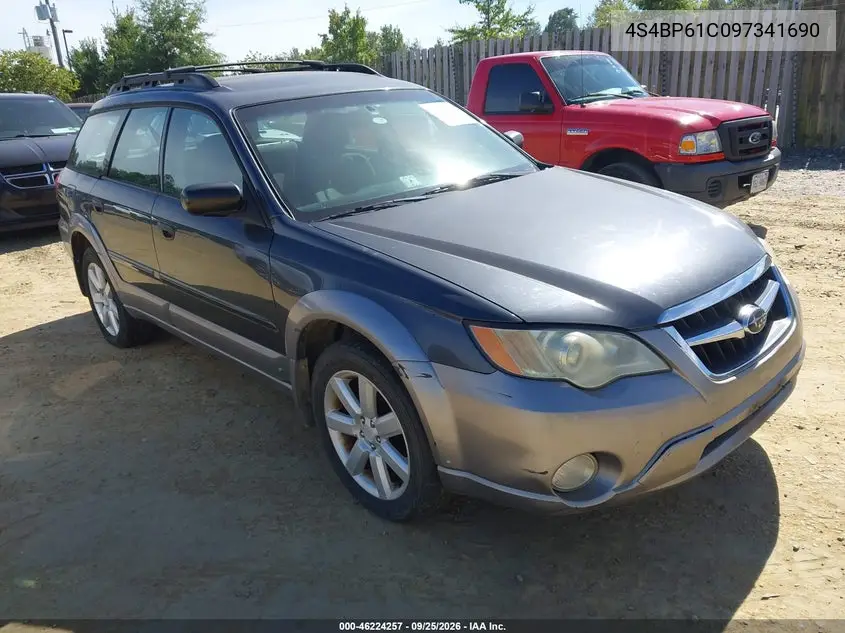 SUBARU OUTBACK 2009, VIN 4S4BP61C097341690