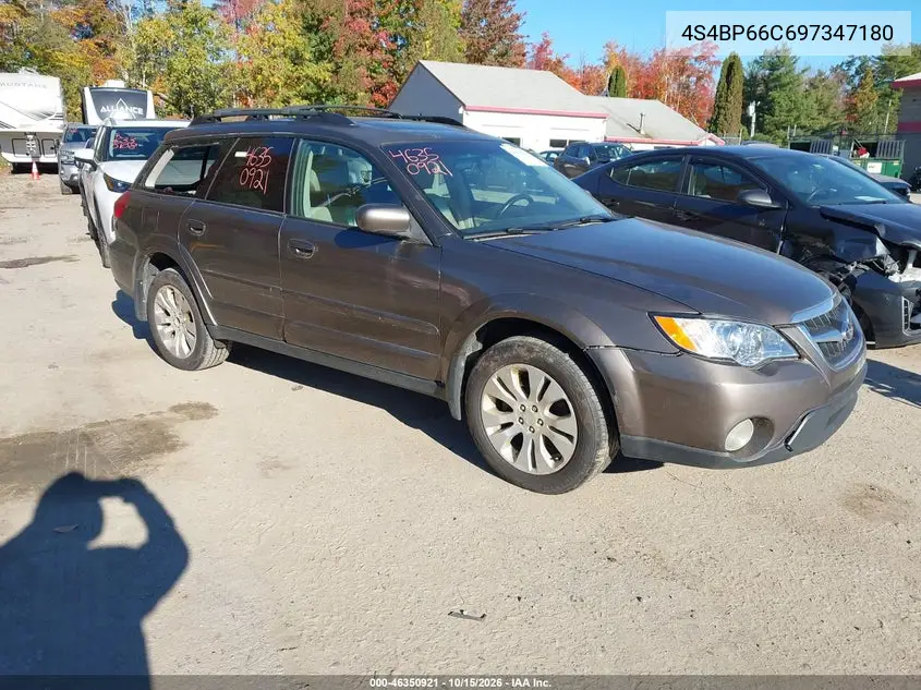 SUBARU OUTBACK 2009, VIN 4S4BP66C697347180