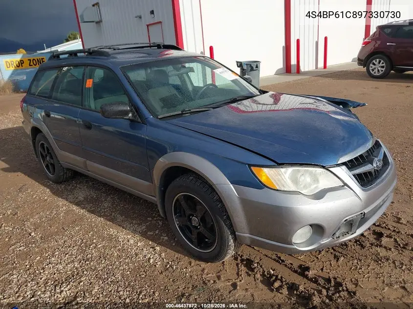SUBARU OUTBACK 2009, VIN 4S4BP61C897330730