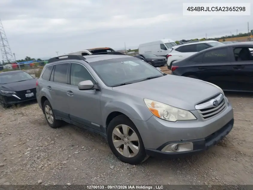 SUBARU OUTBACK 2010, VIN 4S4BRJLC5A2365298