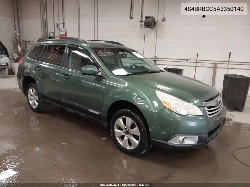 SUBARU OUTBACK 2010, VIN 4S4BRBCC5A3350140