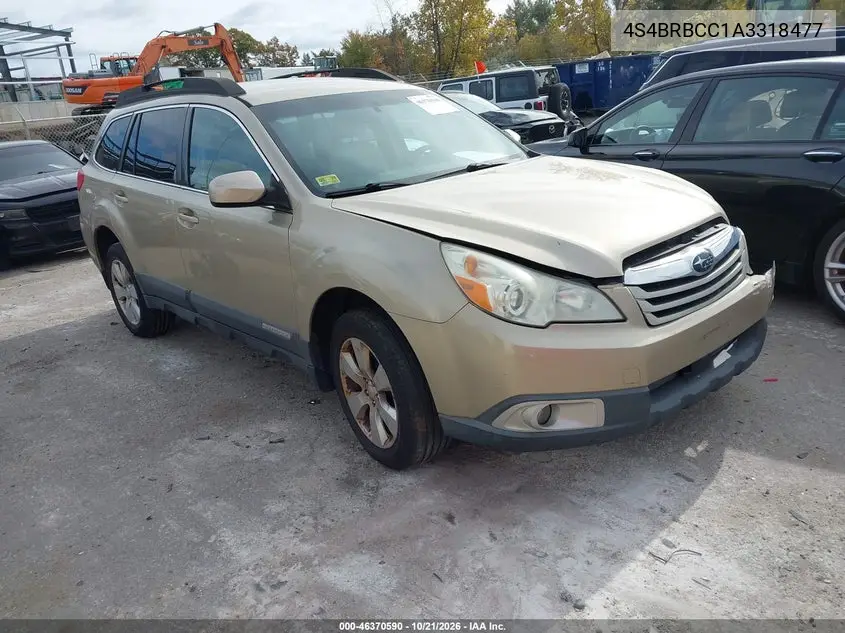 SUBARU OUTBACK 2010, VIN 4S4BRBCC1A3318477
