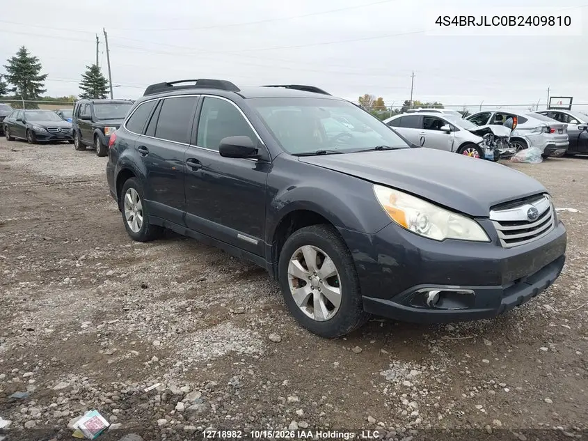 SUBARU OUTBACK 2011, VIN 4S4BRJLC0B2409810