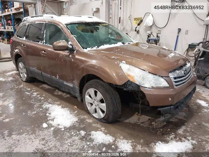 SUBARU OUTBACK 2011, VIN 4S4BRHBCXB3336952