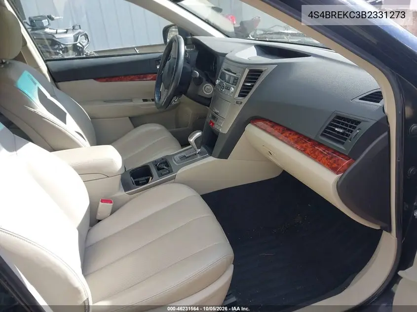 2011 SUBARU OUTBACK VIN 4S4BREKC3B2331273 — фото 5