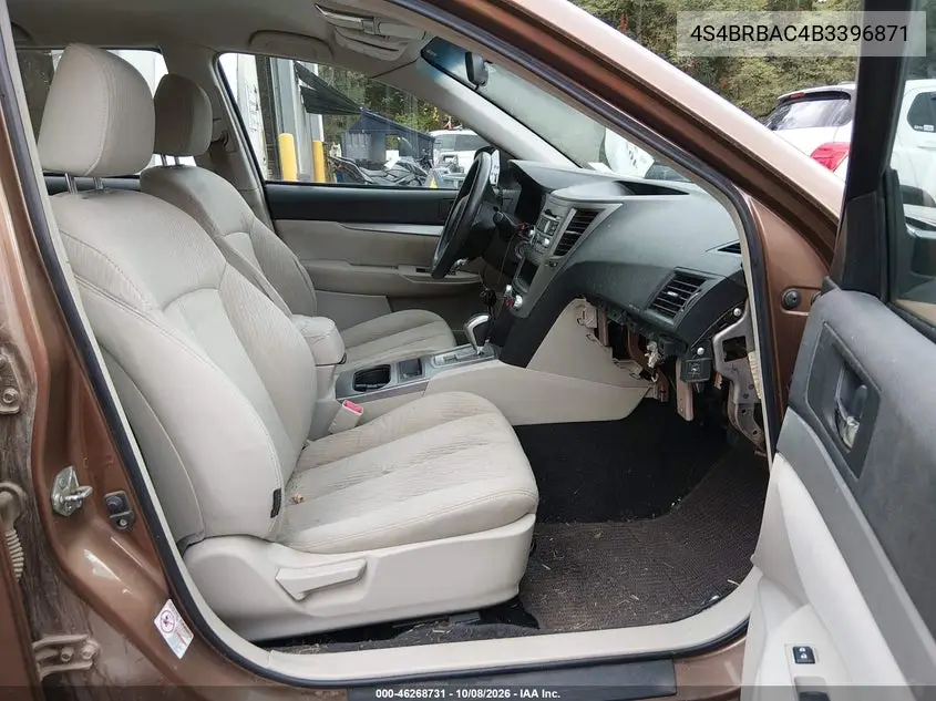 2011 SUBARU OUTBACK VIN 4S4BRBAC4B3396871 — фото 5