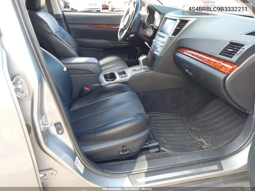 2011 SUBARU OUTBACK VIN 4S4BRBLC9B3332211 — фото 5