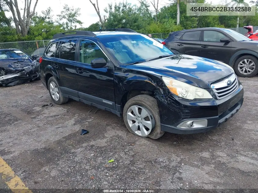 SUBARU OUTBACK 2011, VIN 4S4BRBCC2B3352588
