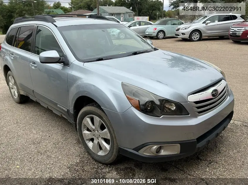 SUBARU OUTBACK 2012, VIN 4S4BRJMC3C2202991