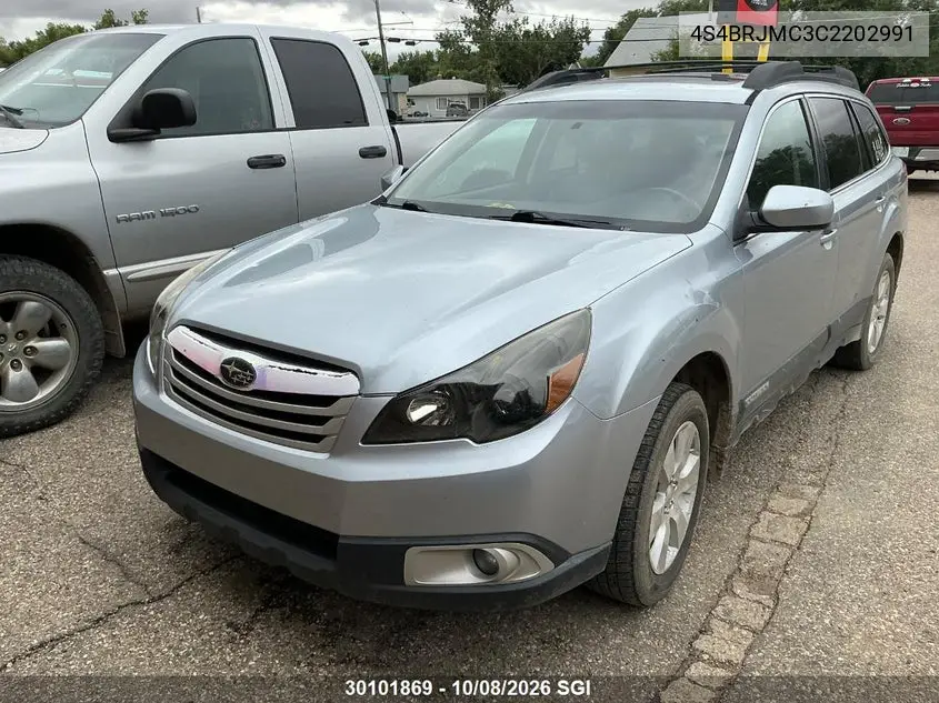 2012 SUBARU OUTBACK VIN 4S4BRJMC3C2202991 — фото 2