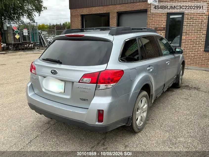 2012 SUBARU OUTBACK VIN 4S4BRJMC3C2202991 — фото 4