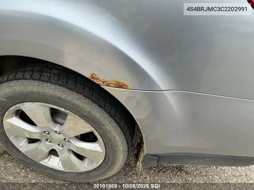 2012 SUBARU OUTBACK VIN 4S4BRJMC3C2202991 — фото 6