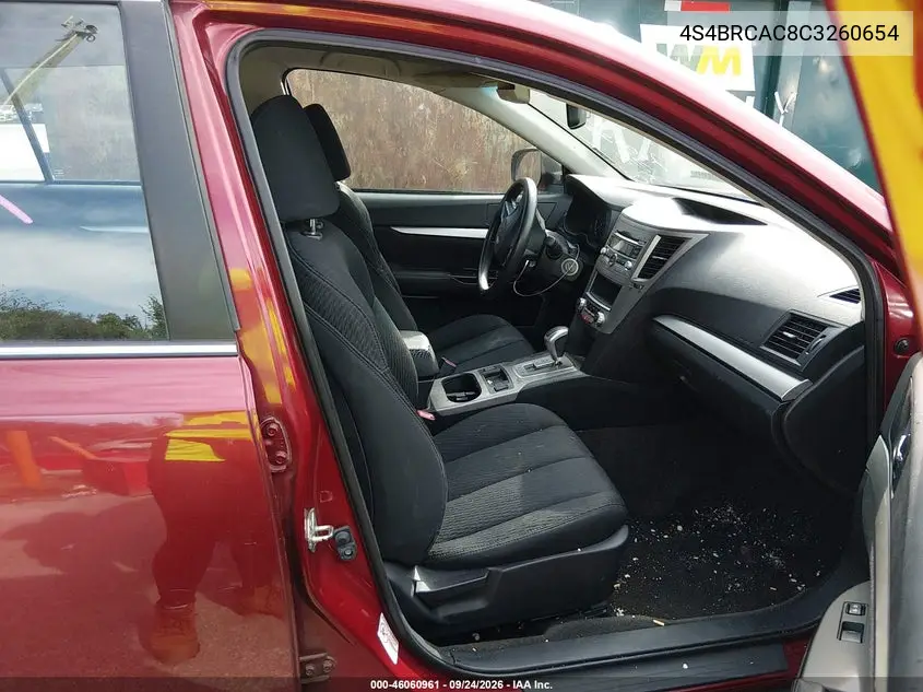 2012 SUBARU OUTBACK VIN 4S4BRCAC8C3260654 — фото 5