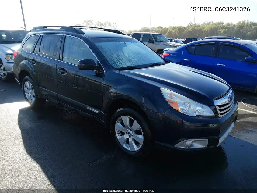 SUBARU OUTBACK 2012, VIN 4S4BRCJC6C3241326