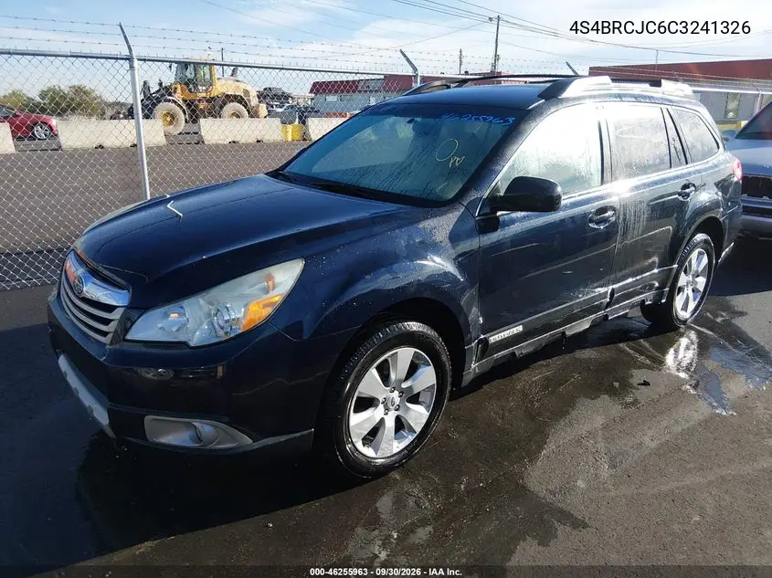 2012 SUBARU OUTBACK VIN 4S4BRCJC6C3241326 — фото 2