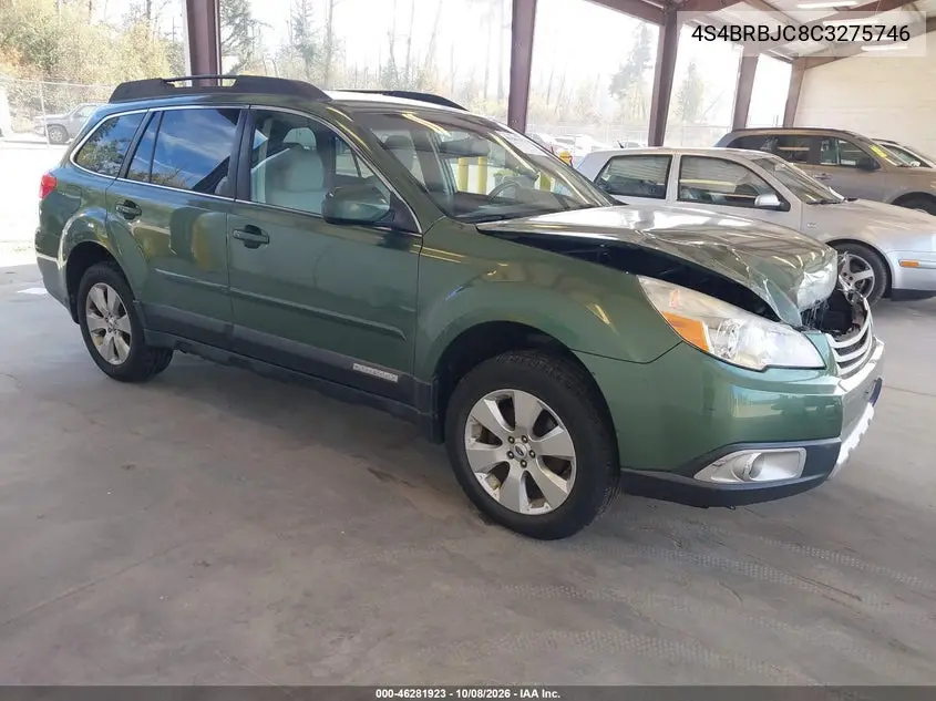 SUBARU OUTBACK 2012, VIN 4S4BRBJC8C3275746