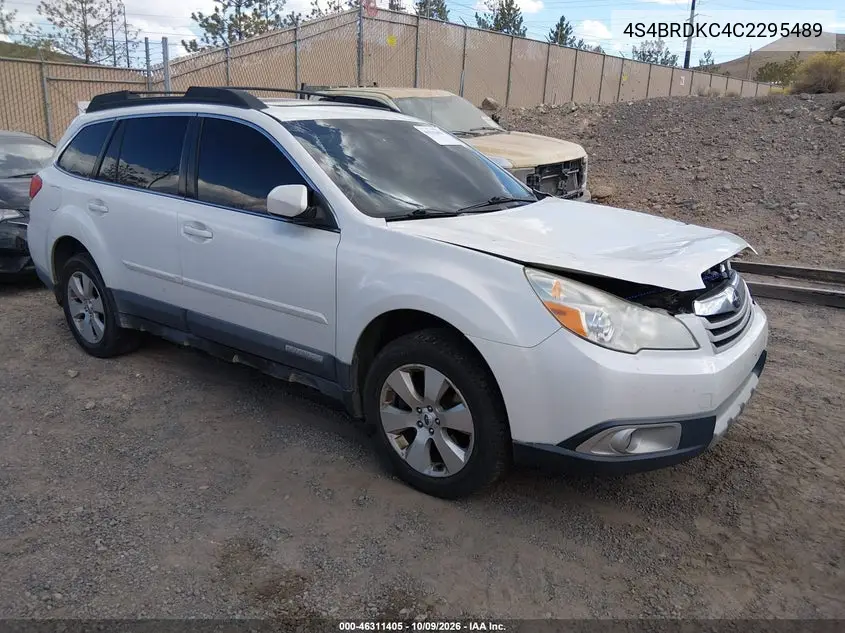 SUBARU OUTBACK 2012, VIN 4S4BRDKC4C2295489