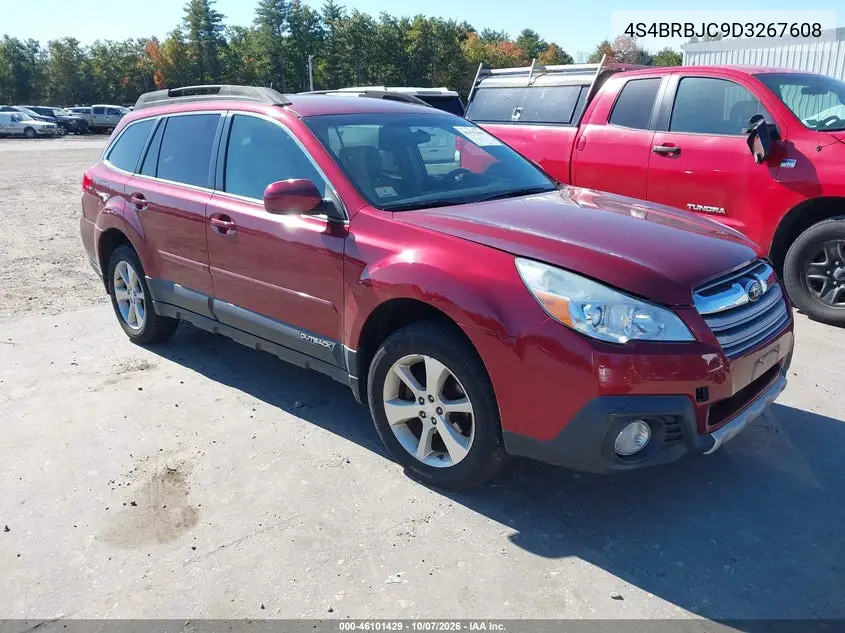 SUBARU OUTBACK 2013, VIN 4S4BRBJC9D3267608